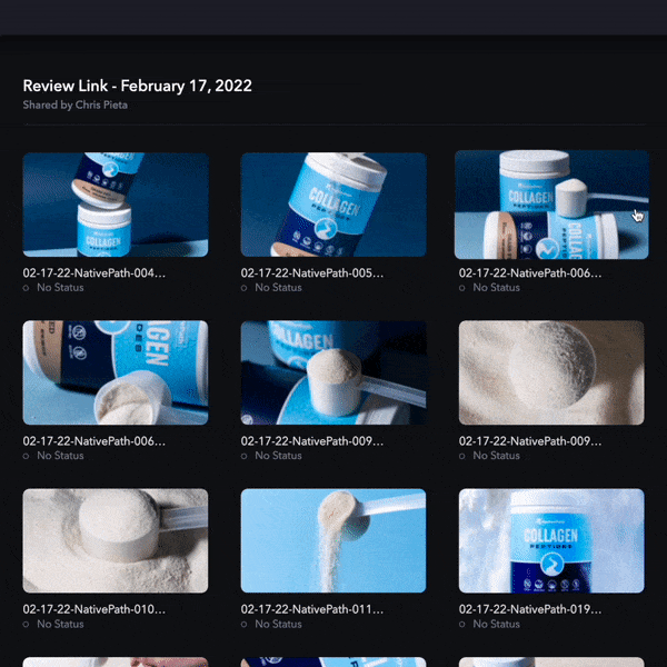 Final approval gallery preview